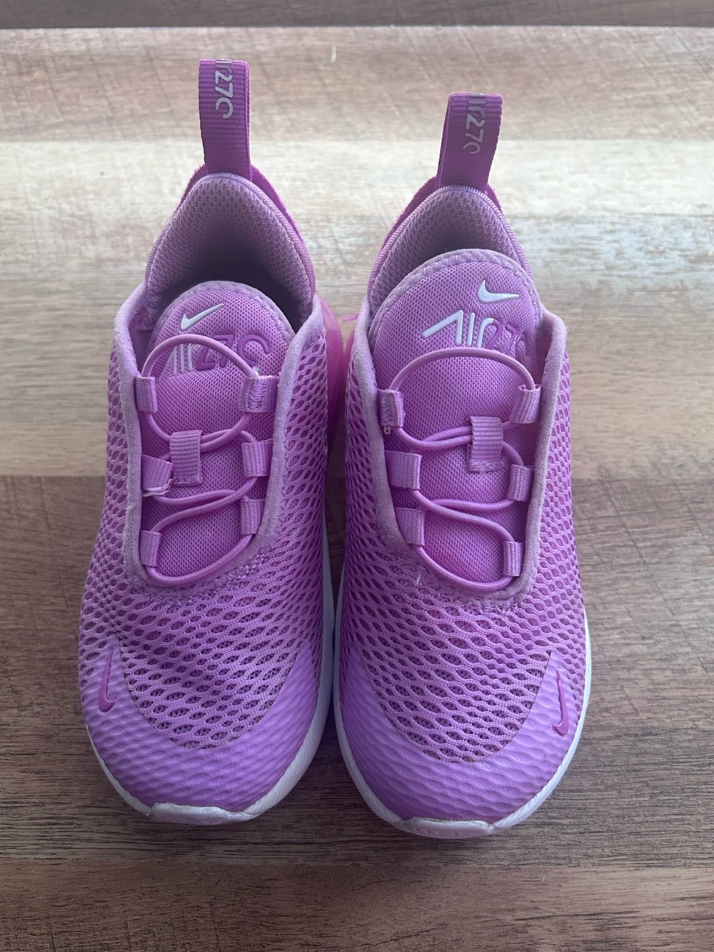 Nike Air Max 270 Kids Purple Athletic Sneakers, Size 9C. - Picture 7 of 15